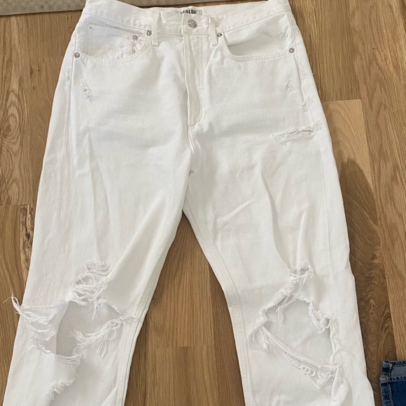 Agolde white loose fit jeans sz 29 - Picture 3 of 6
